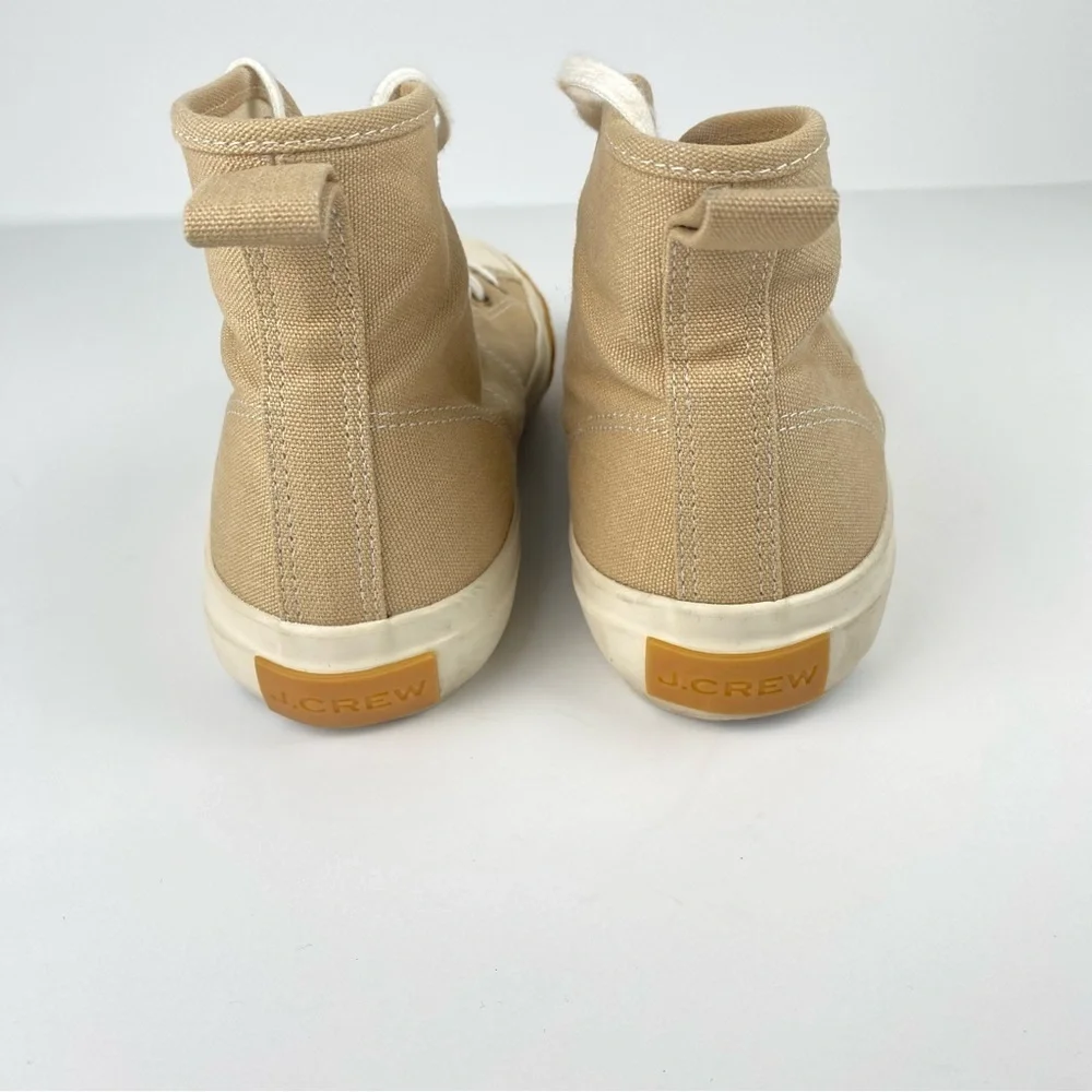 J. Crew Canvas High-Top Sneakers - Desert Sand -
